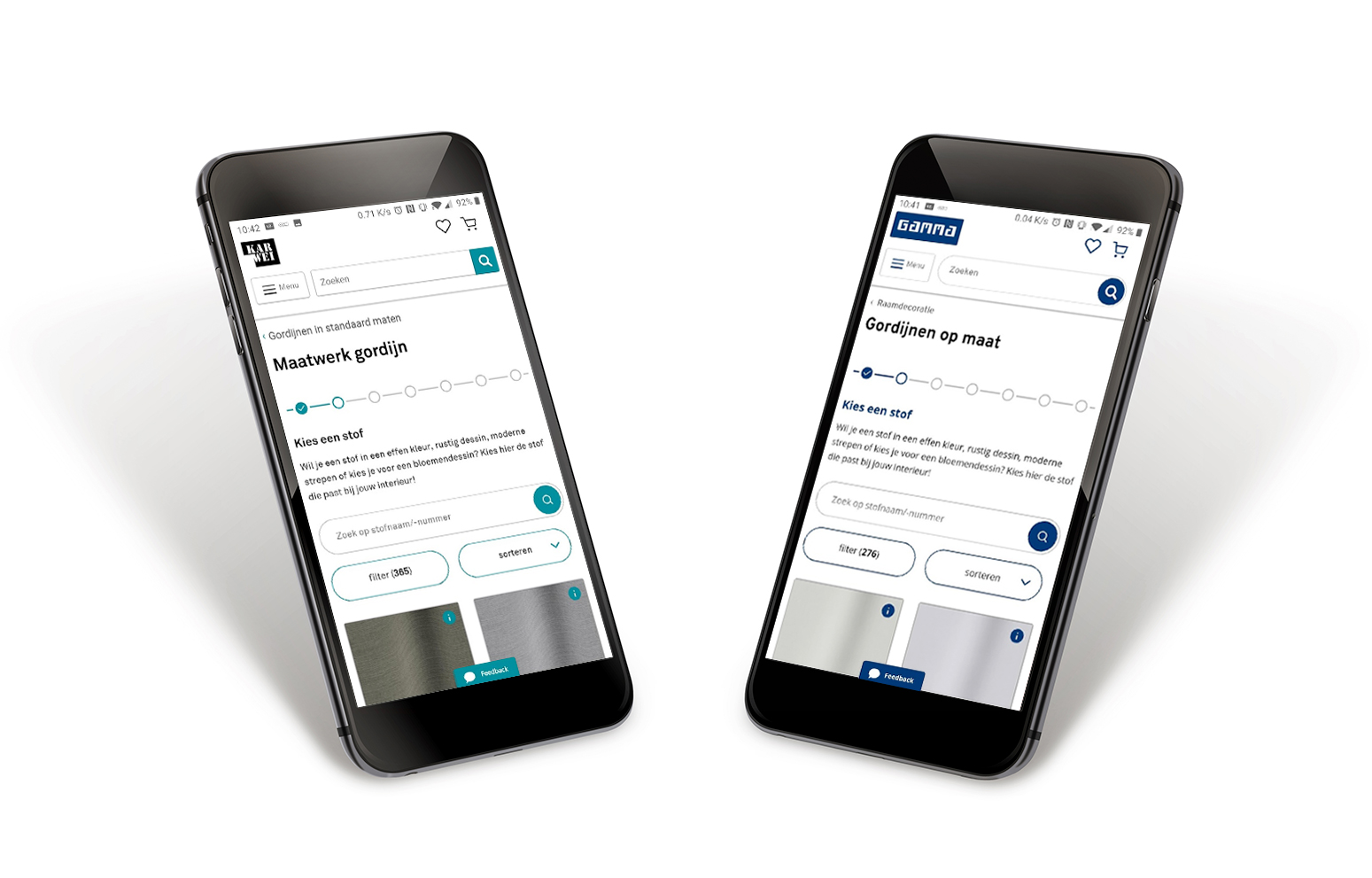 Gamma en Karwei gordijnen op maat