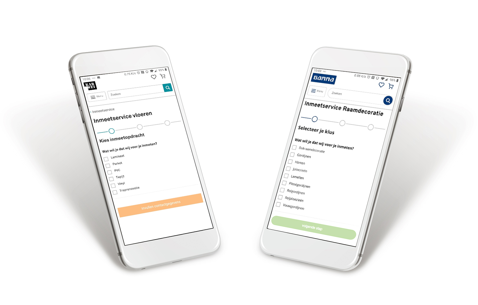 Gamma en Karwei inmeetservice