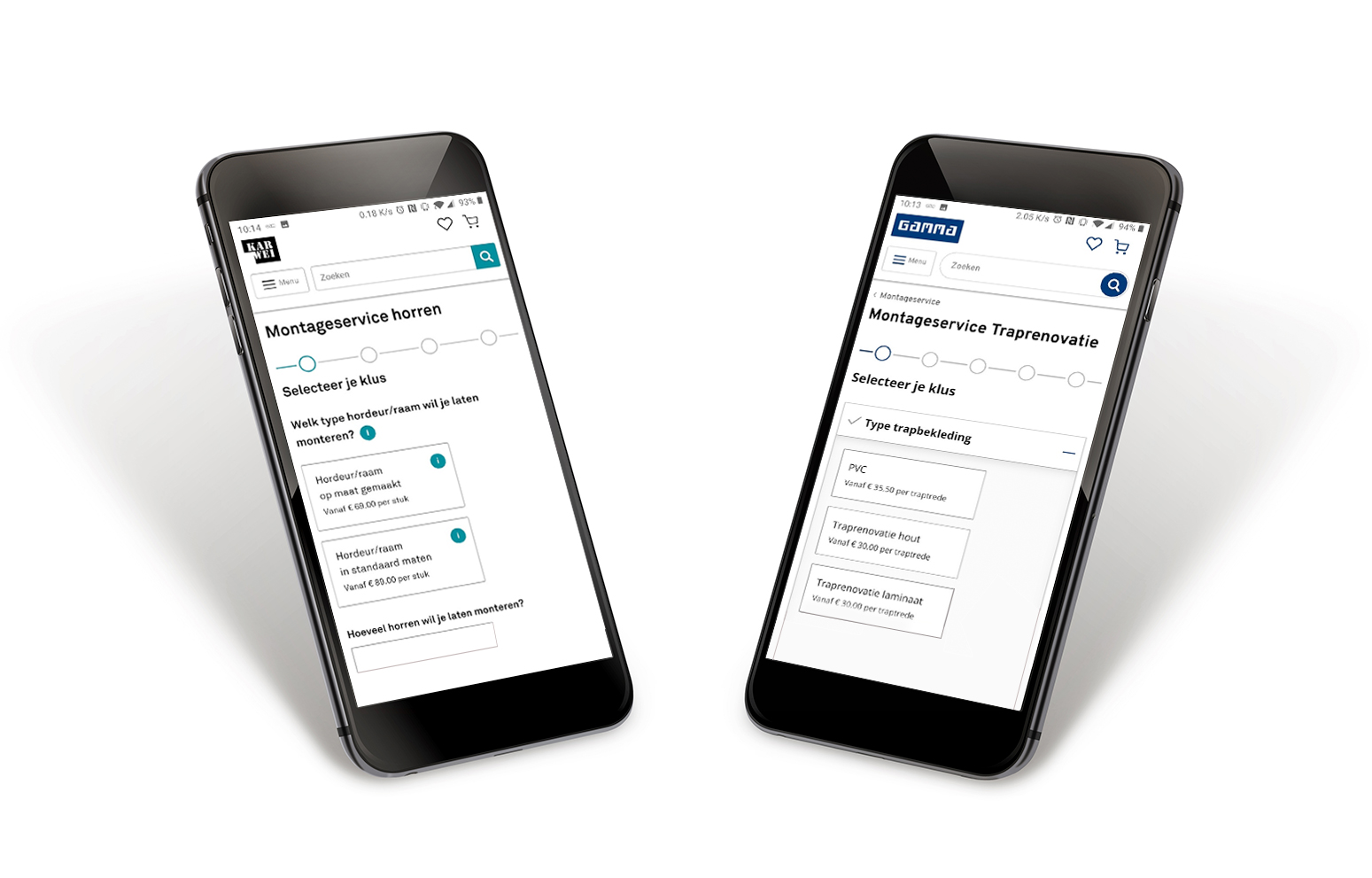 Gamma en Karwei montageservice